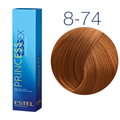Estel Professional Princess Essex 8-74 (Светло-русый коричнево-медный (Карамель)) - Крем-краска для волос
