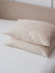 ANTIUTOPIA 2 наволочки, сатин бежевый страйп