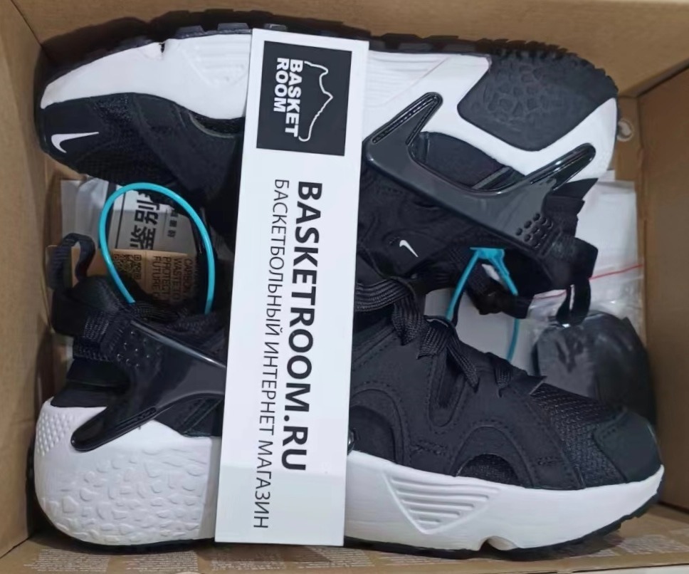 Nike air huarache black black white clearance