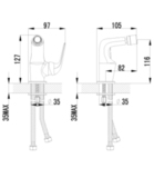 Смеситель для биде LEMARK PLUS ADVANCE LM1208C