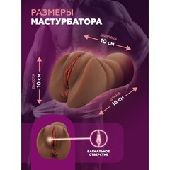 Мастурбатор реалистичный Exciting pussy (коричневый)