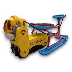 Снегокат с мотором (гусеничный модуль)