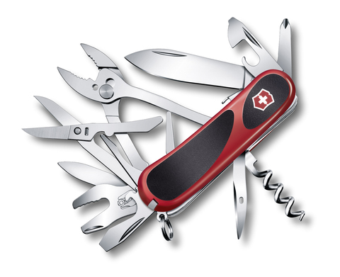 Нож складной Victorinox EvoGrip S557, 85 mm, 21 функция, красный с черным