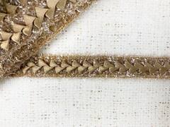 Тесьма декоративная Самоса с люрексом, ш. 2 см, бежевый