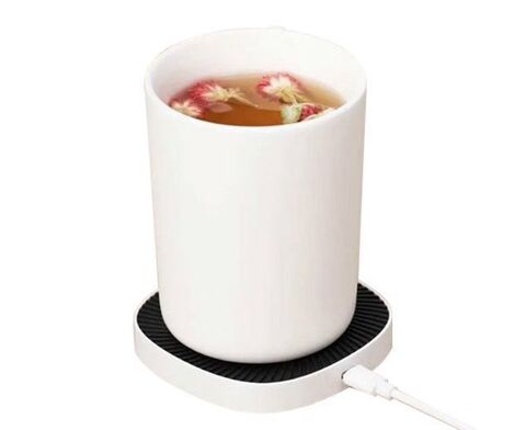 Беспроводное зарядное устройство Xiaomi Mijia XiaoDa Thermostat Wireless Charger 15W + кружка White