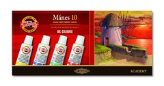 Краски масляные художественные MANES в тюбиках 16мл, 10 цветов