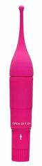 Розовый клиторальный вибромассажер Clitoral Tickler - 16,2 см. - 