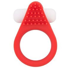 Красное эрекционное кольцо LIT-UP SILICONE STIMU RING 1 RED - 