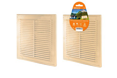 Решетка разъемная с москитной сеткой бежевая 183х253