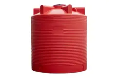 Емкость цилиндрическая транспортная Пластерра PT VLT 6000 л. (6500 л.) вертикальный (2000x2000x2300см;140кг;красный) - арт.560126