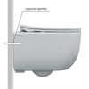 Berges 43344 Комплект : инсталляция NOVUM кнопка F5 Soft Touch черная, унитаз VENTAS Rimless 49 см, сиденье тонкое дюропласт, микролифт, быстросъем