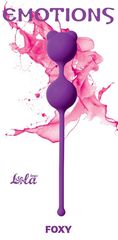 Фиолетовые вагинальные шарики Emotions Foxy - 