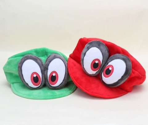 Супер Марио кепка плюшевая с глазками