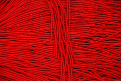Фигурная канитель "Бамбук"  красный 2,1мм