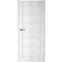 Купить Межкомнатная дверь экошпон Дрезден бетон светлый стекло белое