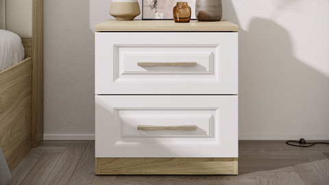 Тумба прикроватная Сэнди вяз благородный / белый