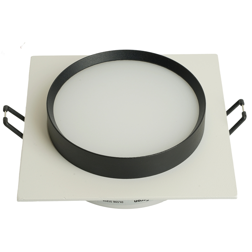 Светильник встраиваемый Feron DL506 потолочный GX53 белый + черный квадрат 51359