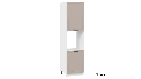 Кухня угловая Лорас 3.4 х 2.4 м белый / холст латте