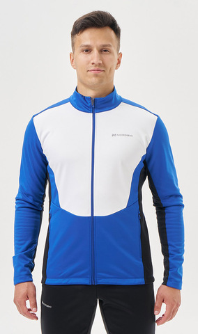 Тренировочная куртка Nordski Advance White/True Blue/Black мужская