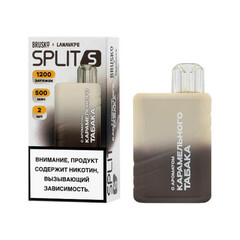 BRUSKO SPLIT L 5000 ЭСДН с ароматом карамельного табака (М)