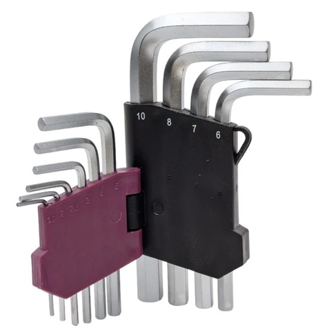 Thorvik HKS10S Набор ключей торцевых шестигранных коротких, H1.5-H10, 10 предметов