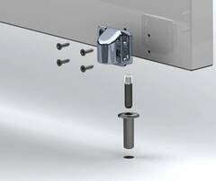 Ограничитель магнитный - Fantom Хром блестящий