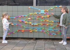 STEM Трек с мячом (кинетический), набор 440 элементов