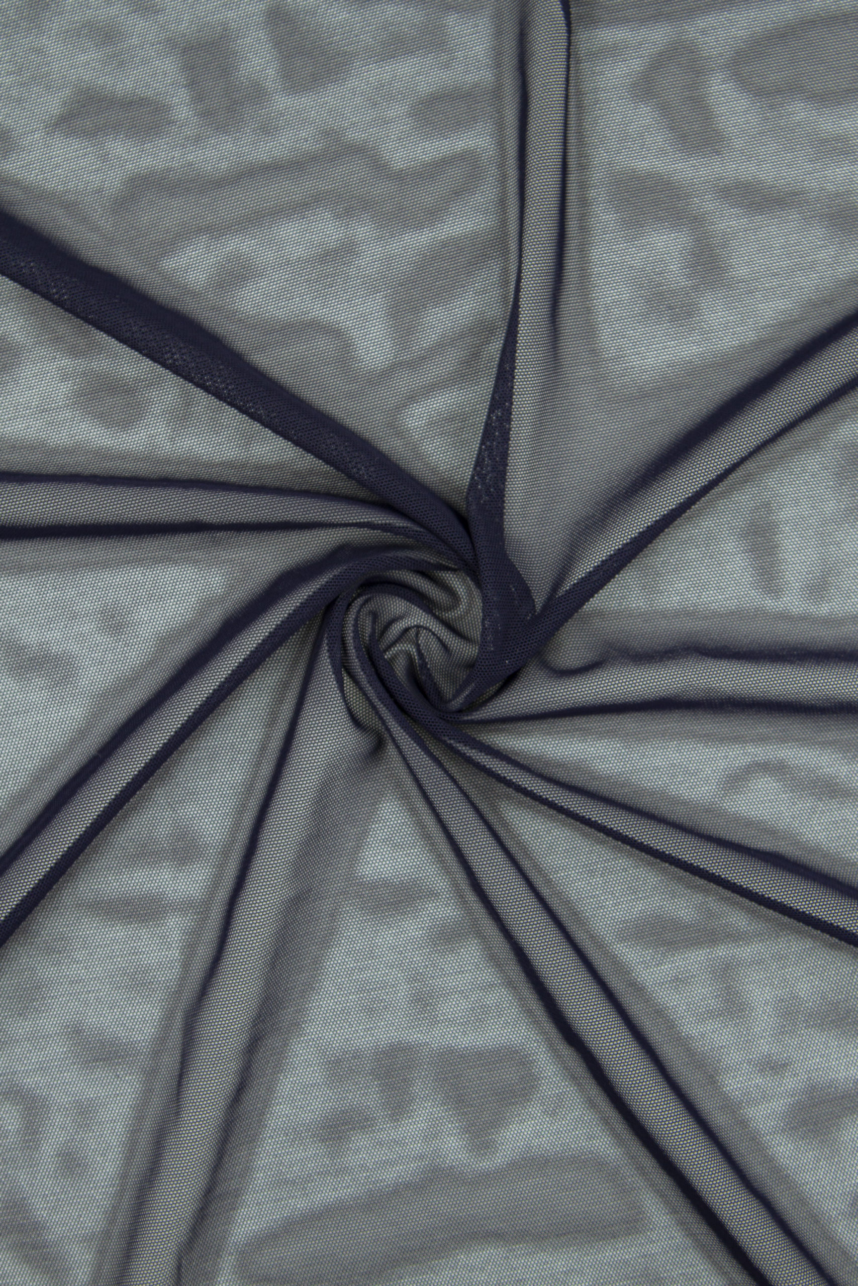 Сетка эластичная иссиня-черная метражом (Турция)