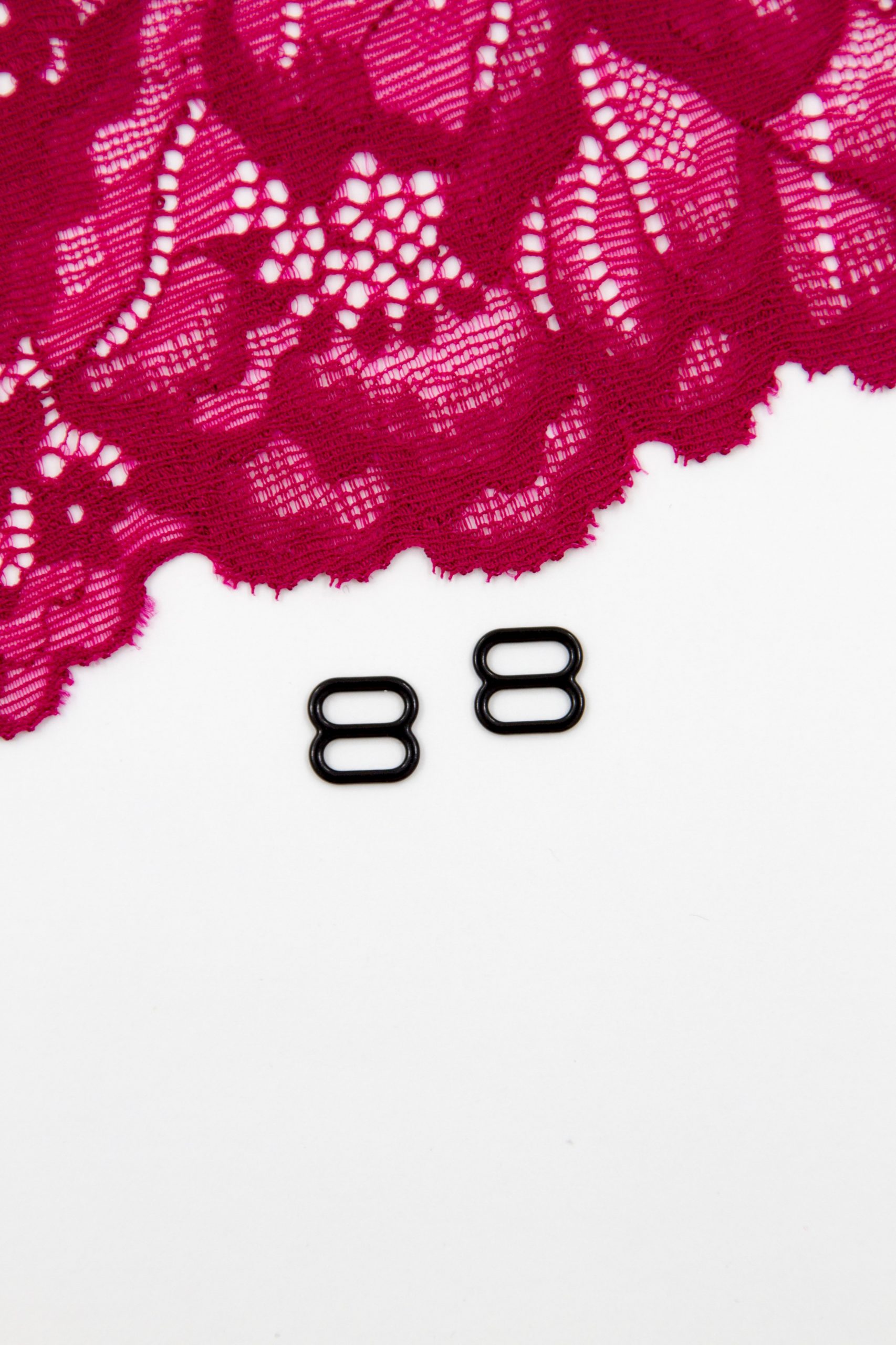 Кольцо, регулятор, крючок для бюстгальтера чёрный 0,6-2 см