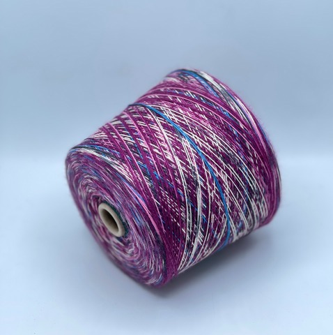 Бобинная пряжа, Calzeteria, 400м. 75% Меринос, 25% Полиамид,Лесный ягоды, 37582