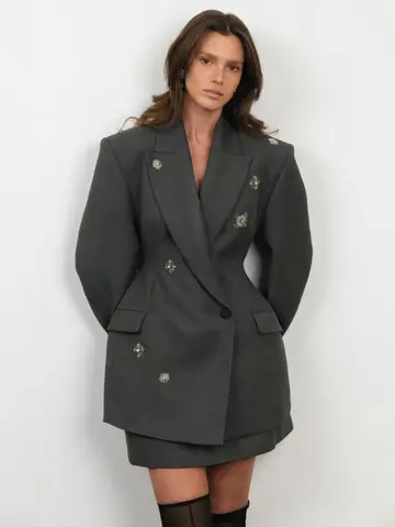 Жакет Аура, серый