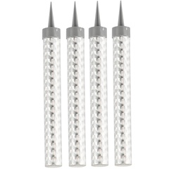 Свеча-Фонтан для торта 12см 40сек 4шт Серебро