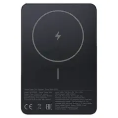 Мобильный аккумулятор Xiaomi Super Slim Magnetic 5000mAh QC3.0/PD3.0 22.5W 3A USB-C беспров.зар. черный (BHR08PMGL)