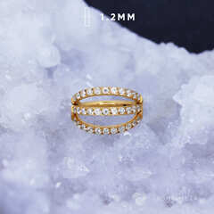 Кликер Triple Crystal PVD Yellow 1.2мм