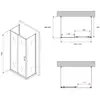 Abber AG30170B-S60B-S60B Душевой уголок, 170x60x195