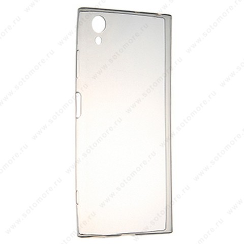 Накладка силиконовая ультра-тонкая для Sony Xperia XZ1 Plus черная (прозрачная)