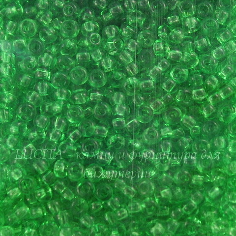 50100 Бисер 8/0 Preciosa прозрачный весенне-зеленый