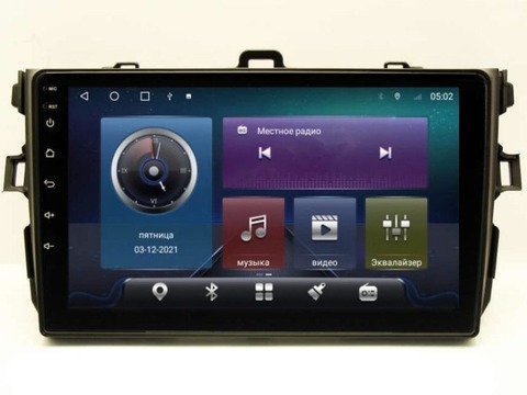 Магнитола для Toyota Corolla E150 (2007-2013) Android 10 4/64 IPS DSP 4G модель CB-2007TS10