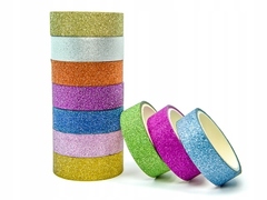 Набор скотч глиттерного 10 цветов (каждый 14 мм 10 м.)