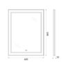 BelBagno SPC-KRAFT-1200-800-LED-TCH-WARM Зеркало в алюминиевой раме со встроенным светильником, сенсорным выключателем и подогревом, SPC-KRAFT-1200-800-LED-TCH-WARM, 1200x32x800 мм
