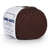 Пряжа Lana Gatto Supersoft 10040 шоколад