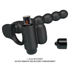 Эрекционное кольцо с вибропулей и анальным стимулятором