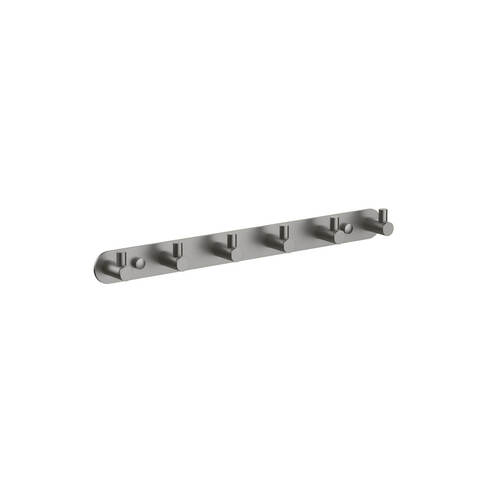 Aquatek AQ4124BGM AQ4124BGM ЕВРОПА планка с 6 крючками, шлиф. черный хром