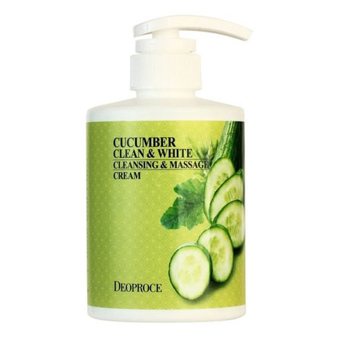 Cucumber Clean & White Cleansing & Massage Cream - Крем для тела массажный очищающий с огурцом