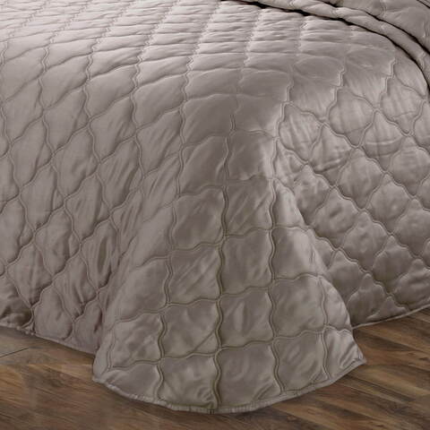 Покрывало 240x260 и 2 наволочки 50х70 Sofi De MarkO Одри кофейное