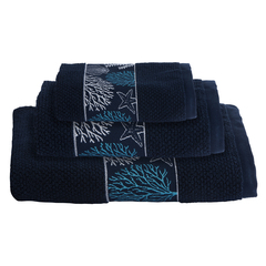 Towel set, ibiza – blue, 3 pcs Marine Business