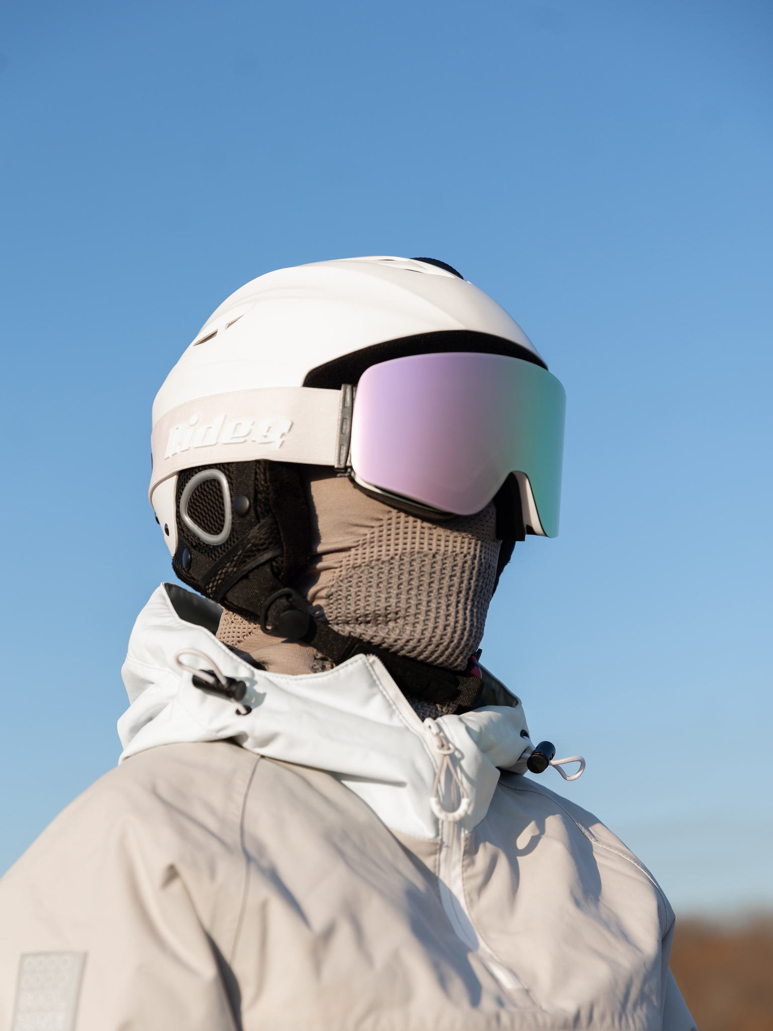 Маска горнолыжная EasyRider WHITE цвет фиолетовый - Маски горнолыжные | iRide shop фото 2