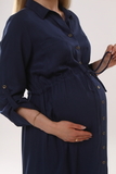 Платье для беременных 09450 индиго