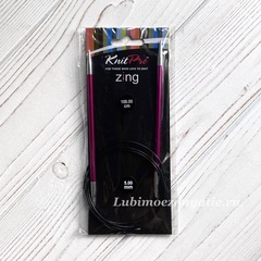 KnitPro Zing круговые спицы 5 мм/100 см арт. 47161