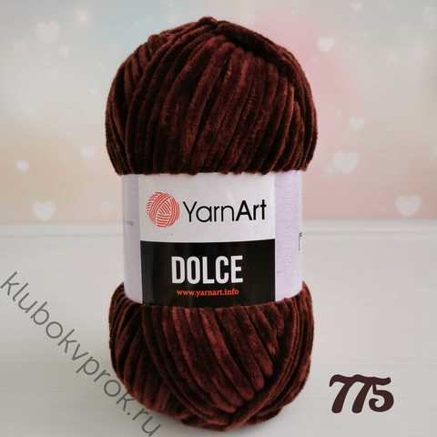 YARNART DOLCE 775, Темный коричневый